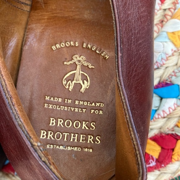 Brooks Brothers Classic Brown Leather Shoes made in England - Picture 3 of 7